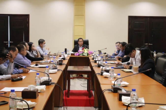 កិច្ចប្រជុំពិនិត្យវឌ្ឍនភាពនៃការអនុវត្តគម្រោងប្រចាំខែកក្កដា ឆ្នាំ២០២៣