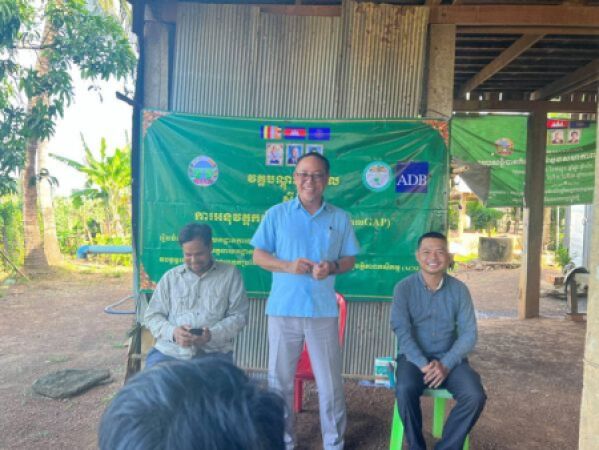 វគ្គបណ្តុះបណ្តាលស្តីពី “ស្តង់ដារនៃការអនុវត្តកសិកម្មល្អកម្ពុជា  CamGAP”​ នៅភូមិស្មោញ​ ឃុំល្ងៀង ស្រុកត្បូងឃ្មុំ​ ខេត្ត្តត្បូងឃ្មុំ