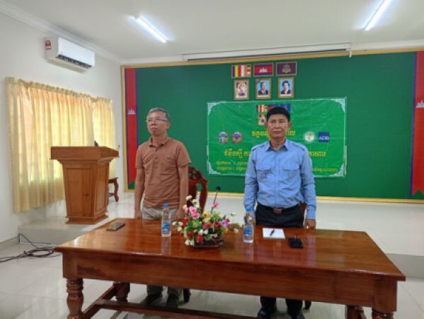 វគ្គបណ្តុះបណ្តាលពង្រឹងសមត្ថភាពភា្នក់ងារសុខភាពសត្វភូមិ ស្តីអំពី ជំងឺបក្សី(មាន់) ការព្យាបាល និង ការអនុវត្តជីវសុវត្ថិភាពឲ្យបានត្រឹមត្រូវក្នុងការចិញ្ចឹមមាន់ស្រែ និងភ្ញាស់កូនមានស្រែ